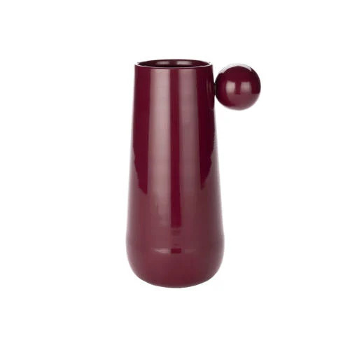 Dutchbone Dot vaas L Bordeaux Red