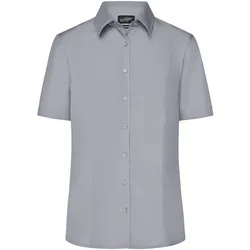 Damen Business-Bluse kurzarm "JN643" - XXL - steel