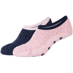 2er Pack camano Cosy Antirutsch Sneakersocken Damen 5577 - dark saphire 39-42