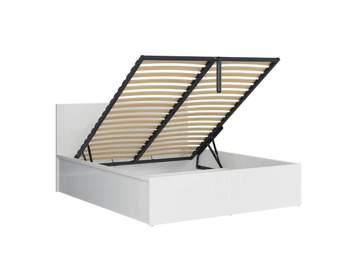 Petits-meubles Boxbett 160/200 Edwin Weiß, Holzwerkstoff, 160x200 cm, Schlafzimmer, Bett, Boxspringbetten