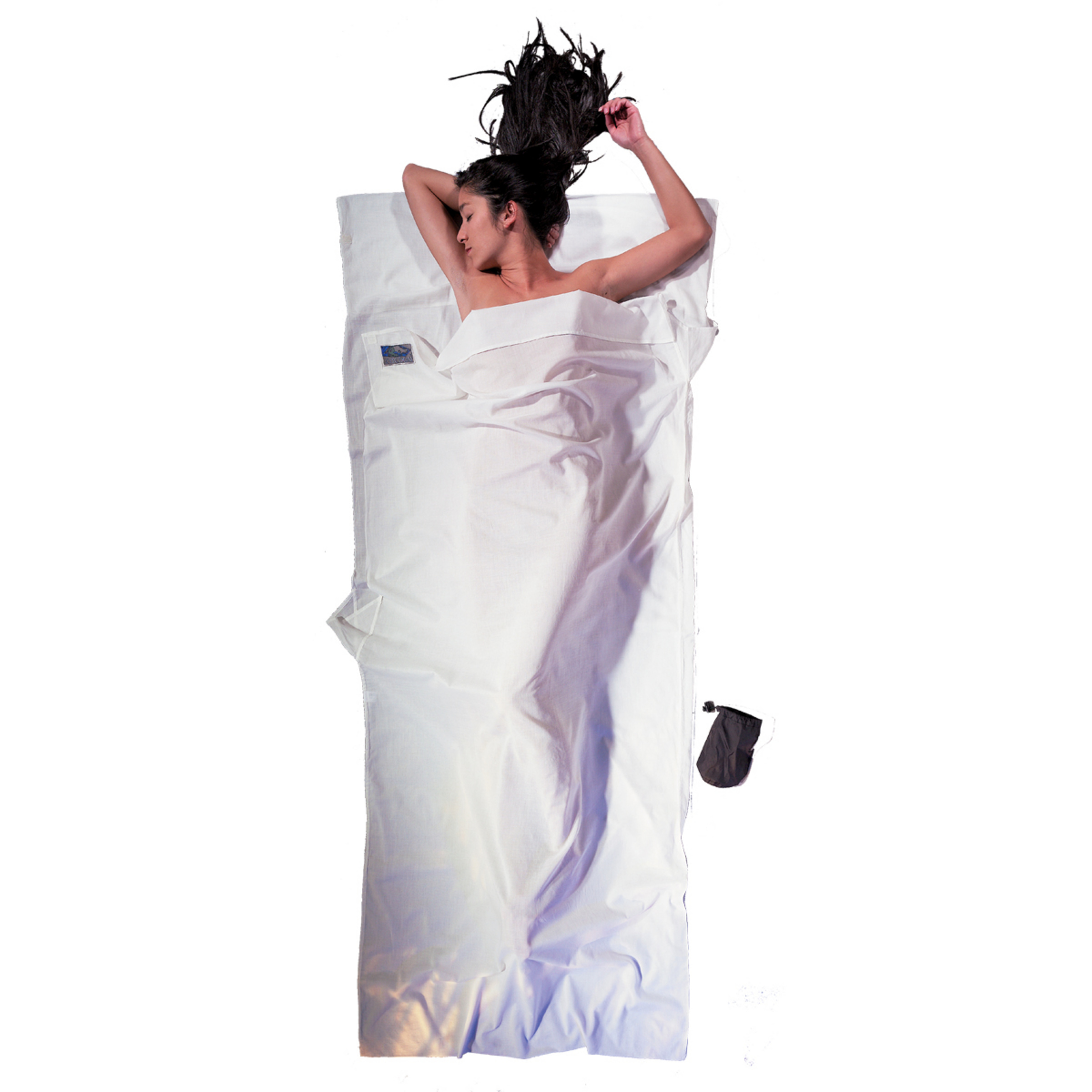 Cocoon TravelSheet Egyptian Cotton Schlafsack Hüttenschlafsäcke & Inlets weiss Größe max. 210cm Trekking
