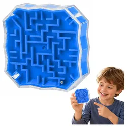 Labyrinth, Logik, Spiel, Mit, Blau, Ball