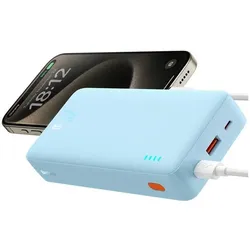 Baseus Airpow 20000mAh 20W powerbank (blue) (20000 mAh, 20 W, 74 Wh), Powerbank, Blau