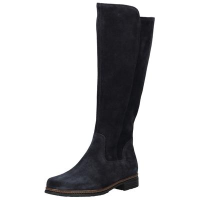 Stiefel GABOR "Gabor Stiefel Veloursleder", Damen, Gr. 41, pazifik, Veloursleder, Schuhe Stiefel