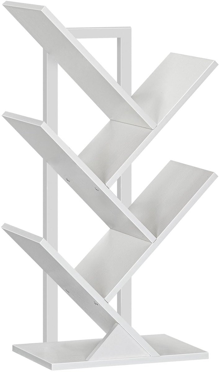 Ibenzoa Ladder Boekenkast met 4 Niveaus voor Efficiënte Opslag en Decoratie