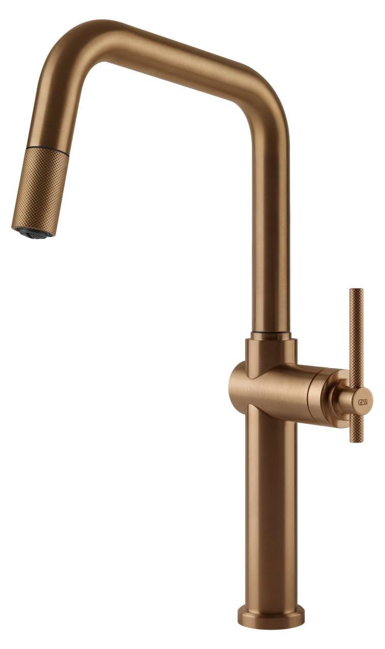Gessi 60652, Ziehen, Bronze, Hebelgriffe, Einzelbild, Type U, 3,5 cm