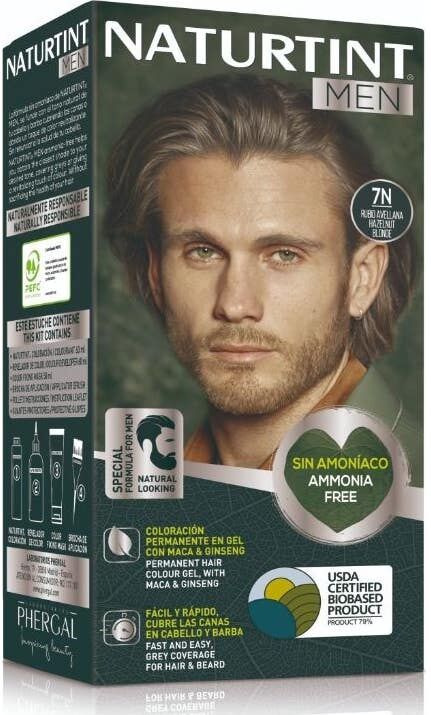 Naturtint Kit Tinte Men 7N Rubio Avellana