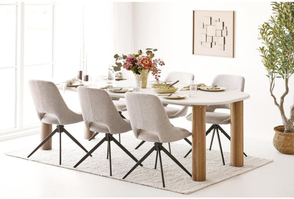 Moloo Table repas 240 cm marron Marron 240x76x100cm