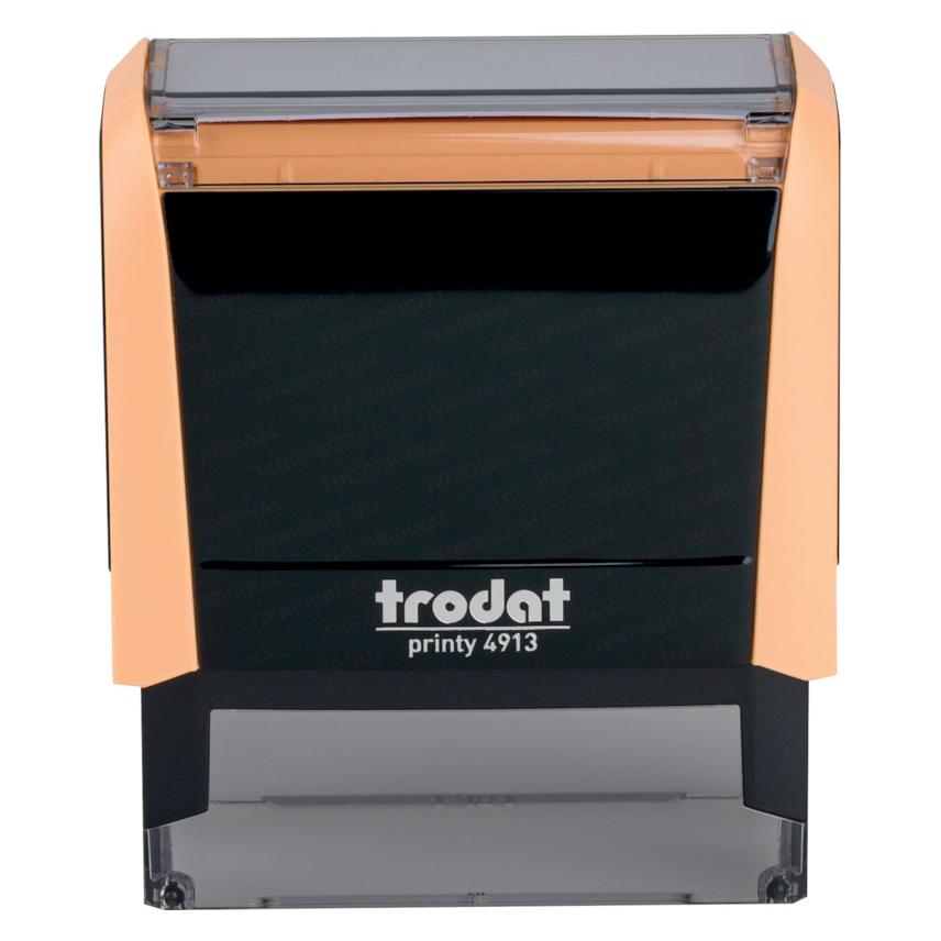 Trodat Typomatic Printy 4.0 Pastell Edition, selbstfärbender Stempel zum Selbersetzen (4913-TYPOCREME)