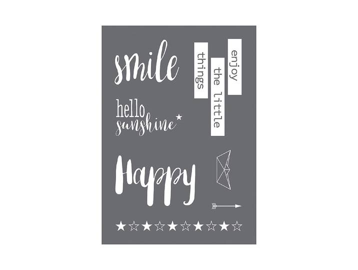 Rayher Siebdruck-Schablone Smile A4 mit Rakel