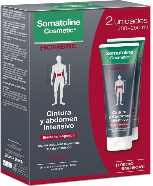 Somatoline Hombre Cintura y Abdomen Intensivo 2x250ml