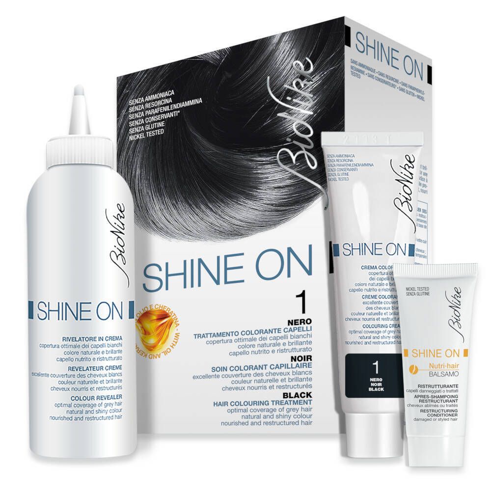 Bionike Shine On Haarverf en Verzorging 1 Zwart St Set