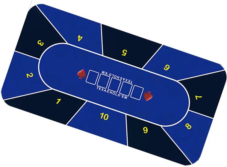 INF Poker Tischmatte Dunkelblau