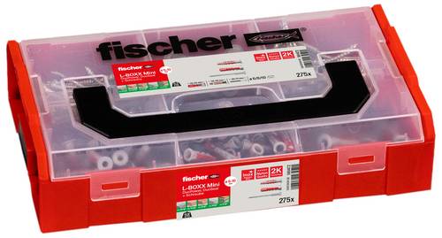Fischer 561472 FIXtainer DuoPower / DuoSeal + S Dübel-Sortimentsbox 210 Teile