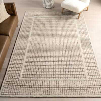 Nuloom Emaline Geometric Wool Area Rug