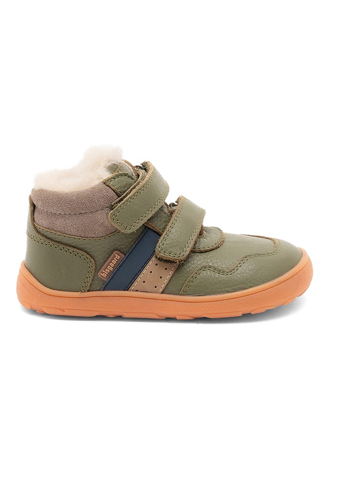 bisgaard Leder-Barfußschuhe "Lucas" in Khaki - 25
