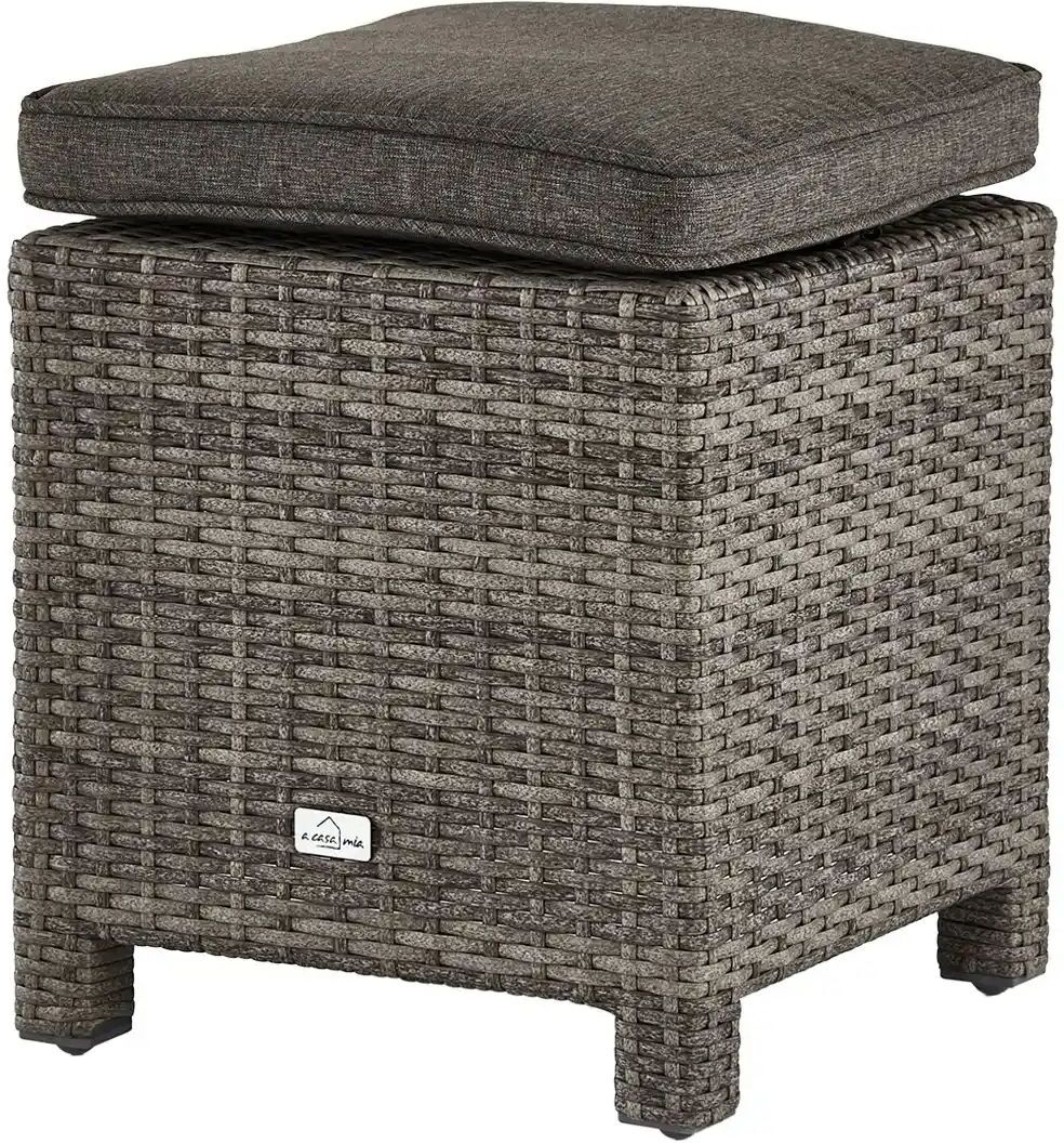 a casa mia Hocker  Bregenz ¦ grau ¦ Maße (cm): B: 37 H: 46