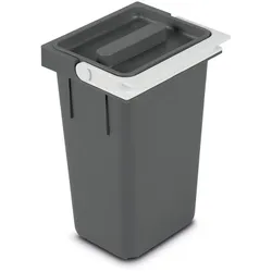 Müllex Behälter 4-Liter X-LINE, komplett, Abfalleimer, Grau