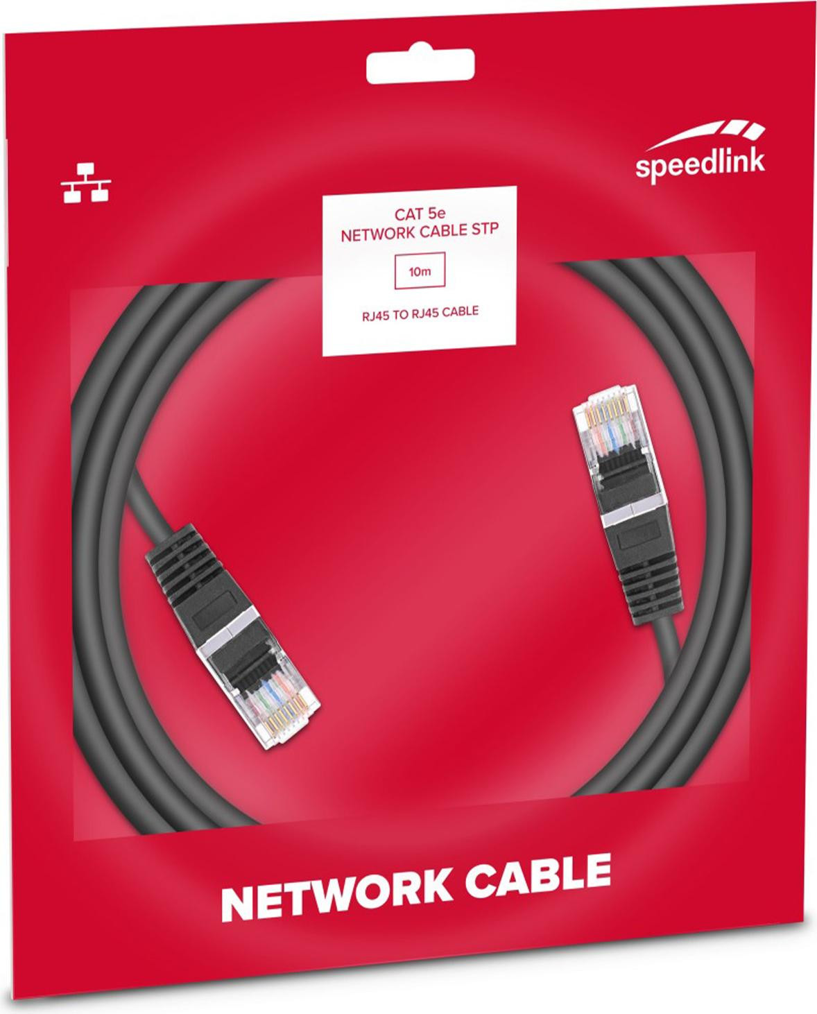 Speedlink CAT 5e netwerkkabel, afgeschermd (STP), 10 meter