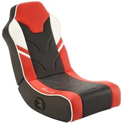 X Rocker Shadow 2.0 Floor Rocker Gaming-Bodensessel für Kinder & Jugendliche mit Audiosystem- schwarz/rot