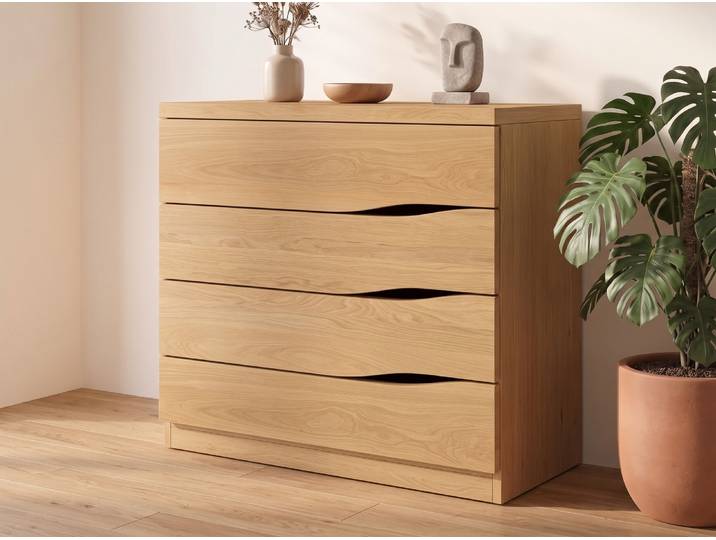 Eichenkommode Hell „Astrid“ 100 cm Massivholz Eiche Hell