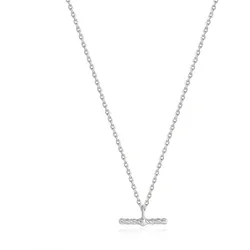 ANIA HAIE - NECKLACE - ROPE T BAR - silber