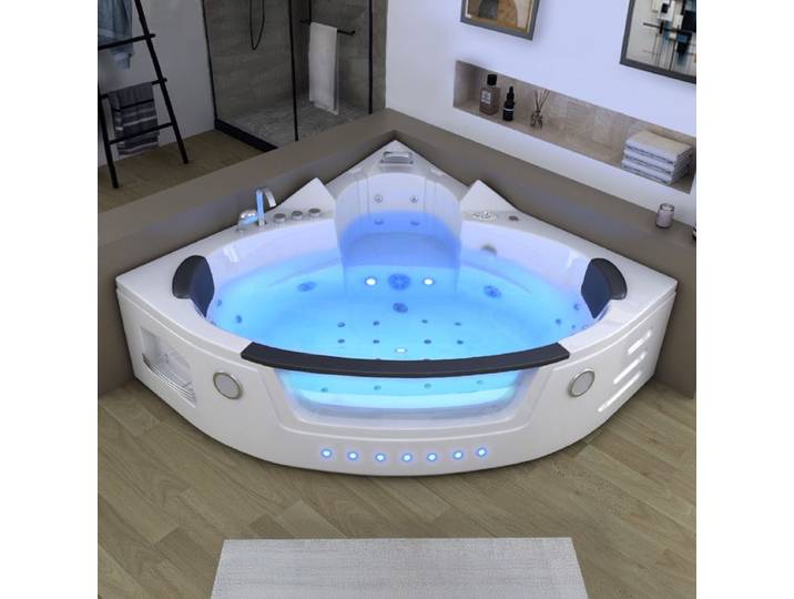Baignoire Balnéo d'angle Romantica-S 36 jets Whirlpool