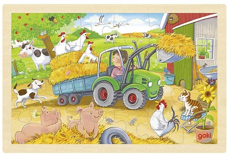 Puzzle Petit Tracteur 24 pcs - Goki