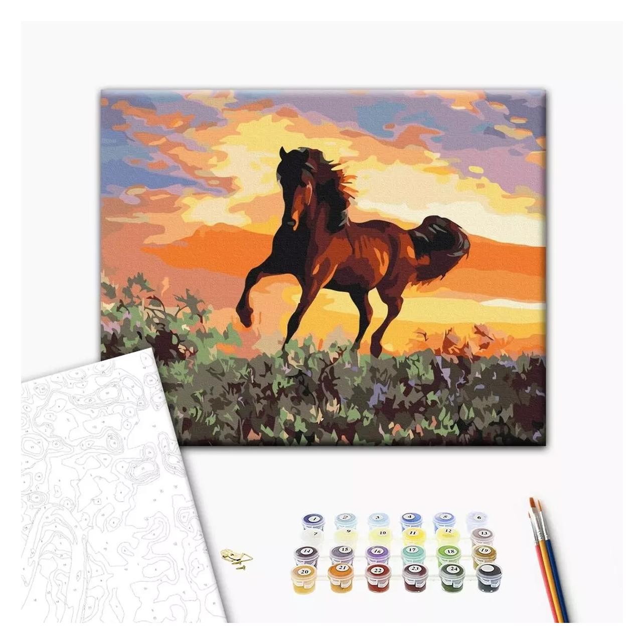 Norimpex Malen nach Zahlen BRUSHME, 40x50 cm, Pferd, 1 Stk. (48995507)
