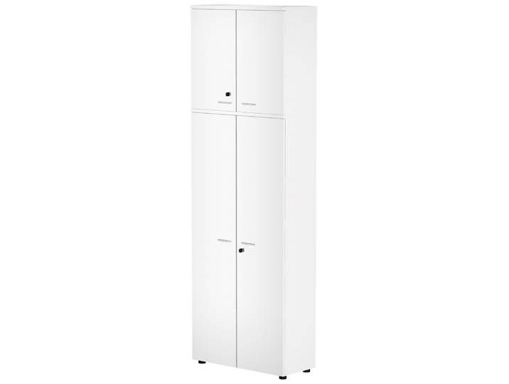 Placard Spacio H. 250 x L. 80 cm corps blanc portes blanc