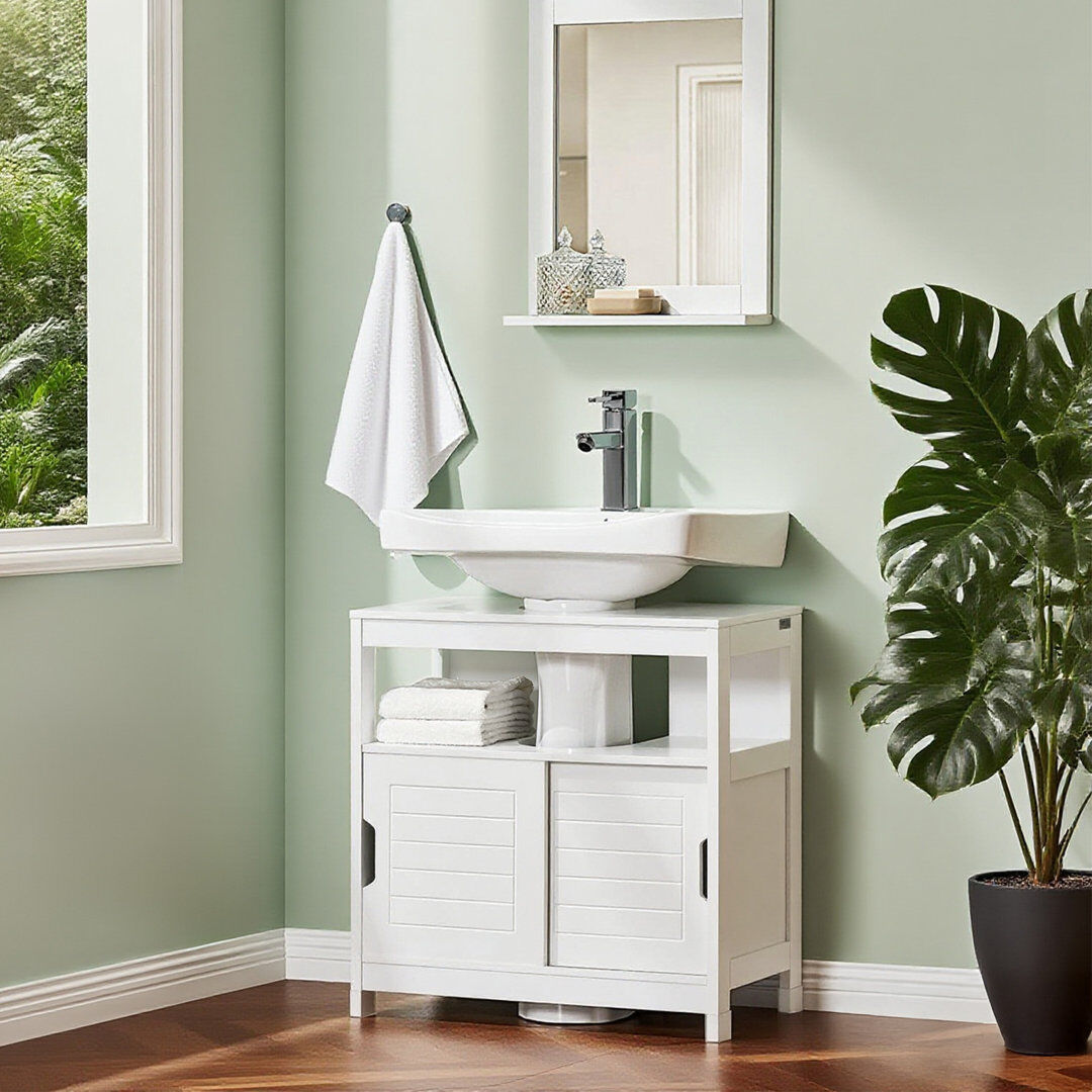 Marlow Home Co. Lyndora 60cm Free-standing Vanity Unit Base White 60cm H X 60cm W X 30cm D