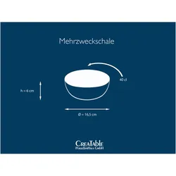 CreaTable Nature Collection, Schüssel + Schale, Grün