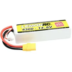 Pichler LEMONRC XT 4300 - 14.8V (35C) Lipo Akku (4300 mAh, 14.80 V)