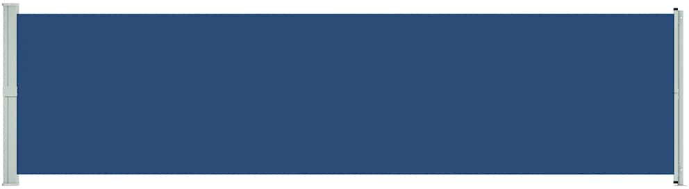 Dakota Fields 600cm W x 8cm D Fabric Cover Retractable Side Awning Navy 160cm H x 600cm W