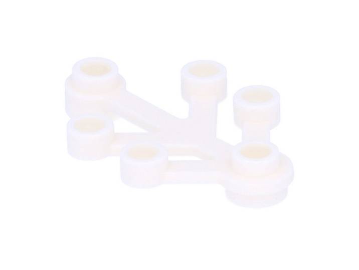 LEGO® 500x LEGO Pflanzenelement 4x3, Weiß Spielbausteine
