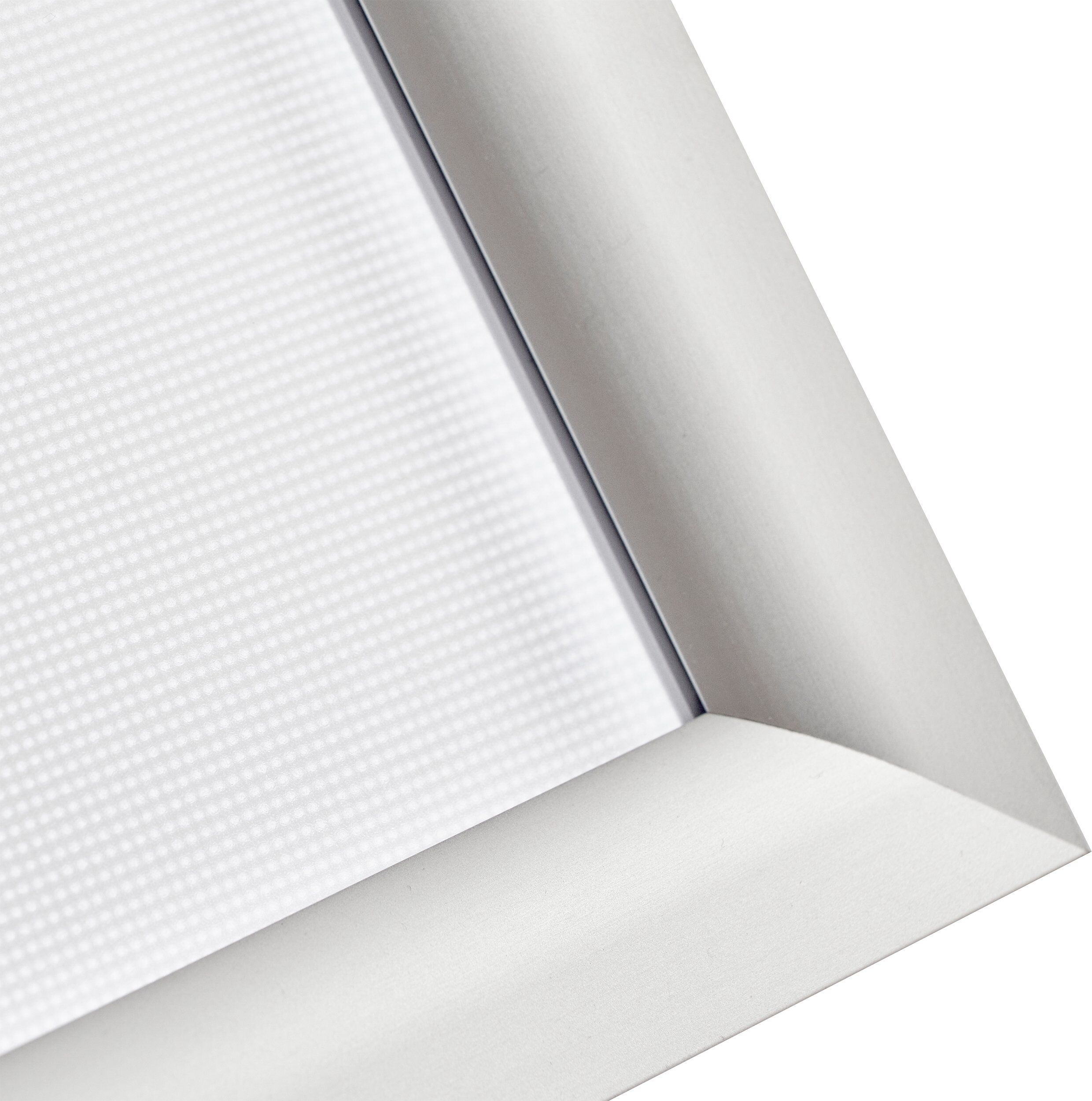 SPRINTIS Présentoir sur pied LED A3 avec cadre clic clac argent, aluminium, acier