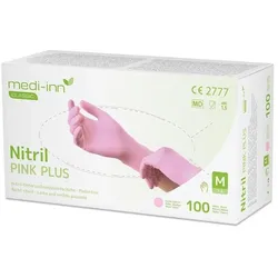 BodyProducts Medi-Inn Nitril Pink Plus - rosa - puderfrei -  Gr. L - 1000 Einmalhandschuhe