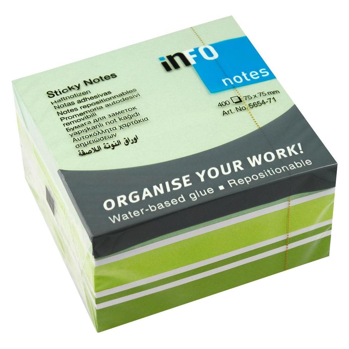 Info Cube Haftnotizen Standard 5654-71 farbsortiert 1 St. (75 x 75 mm) (5654-71)