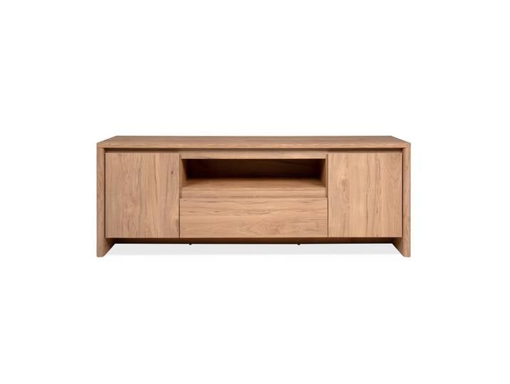 Mid.you Lowboard, Natur, 2 Fächer, 163.5x59x40 cm, stehend, Wohnzimmer, Wohnwände, Lowboards, Lowboards stehend