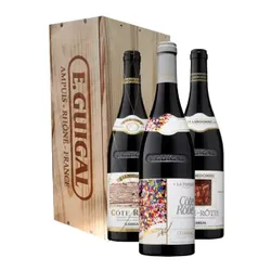 Trilogie Guigal - La Landonne - La Turque - La Mouline 2021 - Holzkiste - E. Guigal