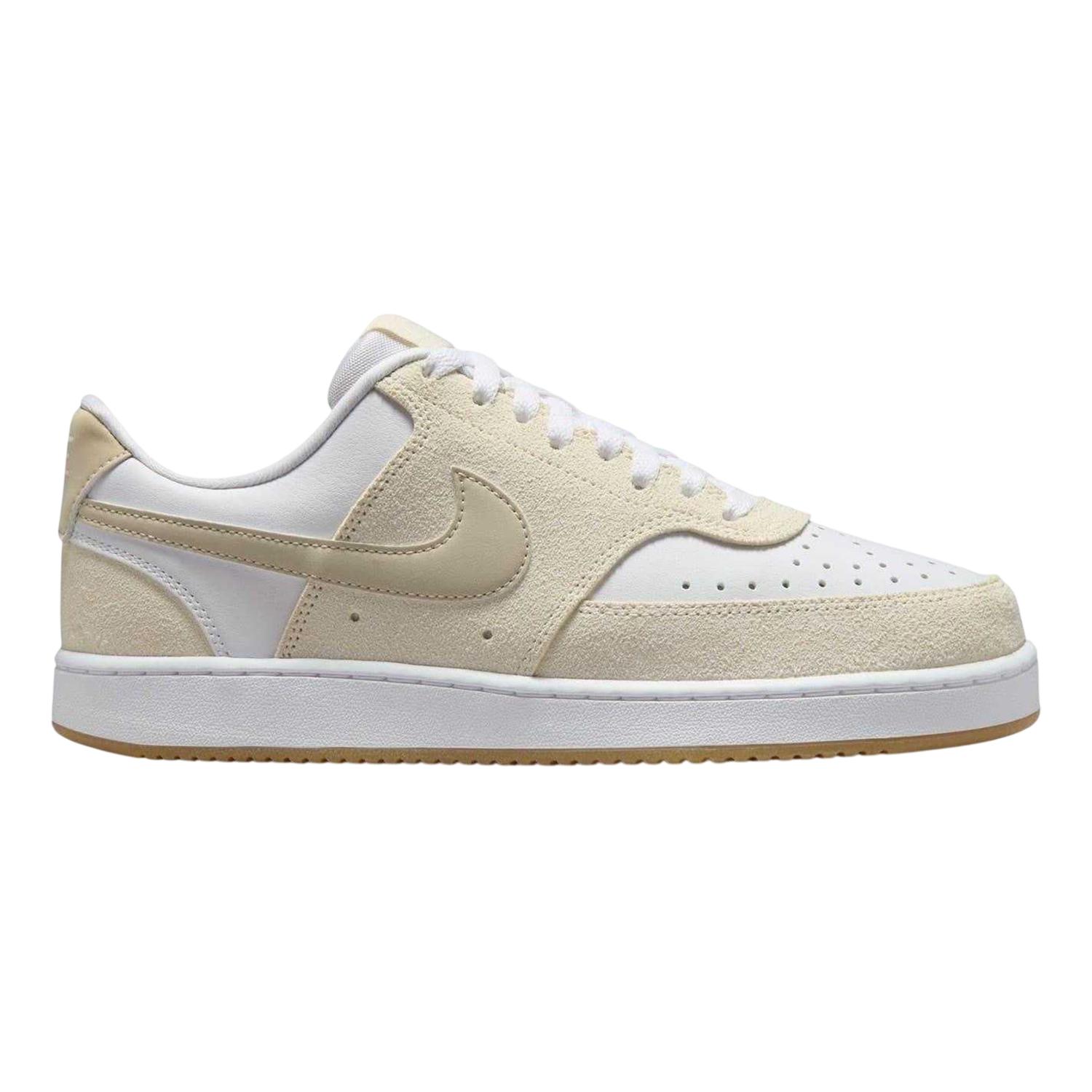 Nike - "Court Vision" Sneaker für Damen, Leder (Weiß/Beige)