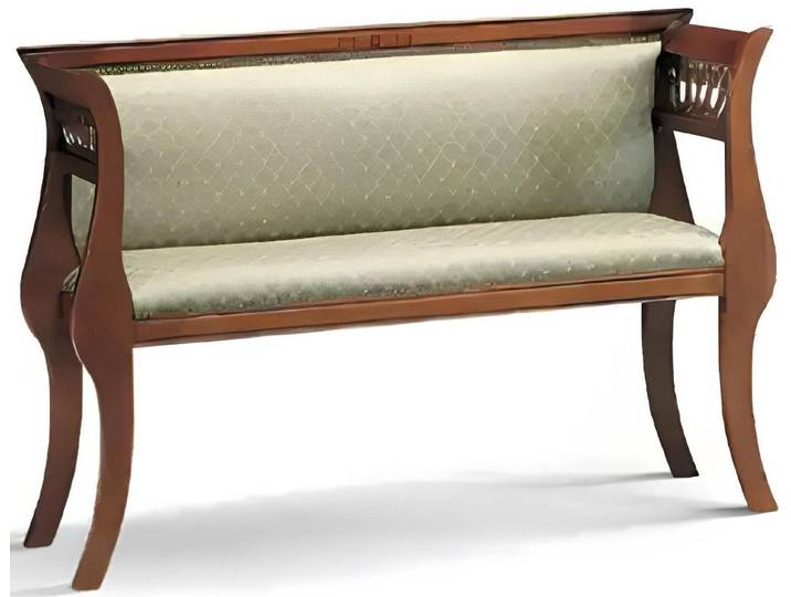 Xlmoebel Sitzbank Elegante braune Polsterbank für stilvolles Wohnen (Sitzbank), Hergestellt in Italy