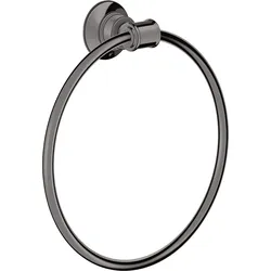 hansgrohe AXOR Montreux Handtuchring, 42021330, Farbe: Polished Black Chrome