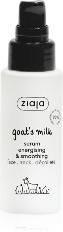 Ziaja Goat's Milk glättendes Serum zur Feuchtigkeitsversorgung und Aufhellung der Haut für Gesicht, Hals und Dekolleté 50 ml