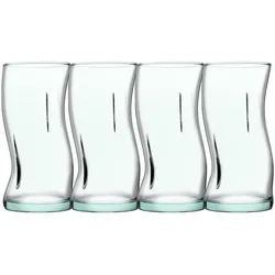 Pasabahce Aware / Amorf (Bestehend aus % recycletem Glas)ongdrinkglas - er SET, Cocktailgläser, Transparent