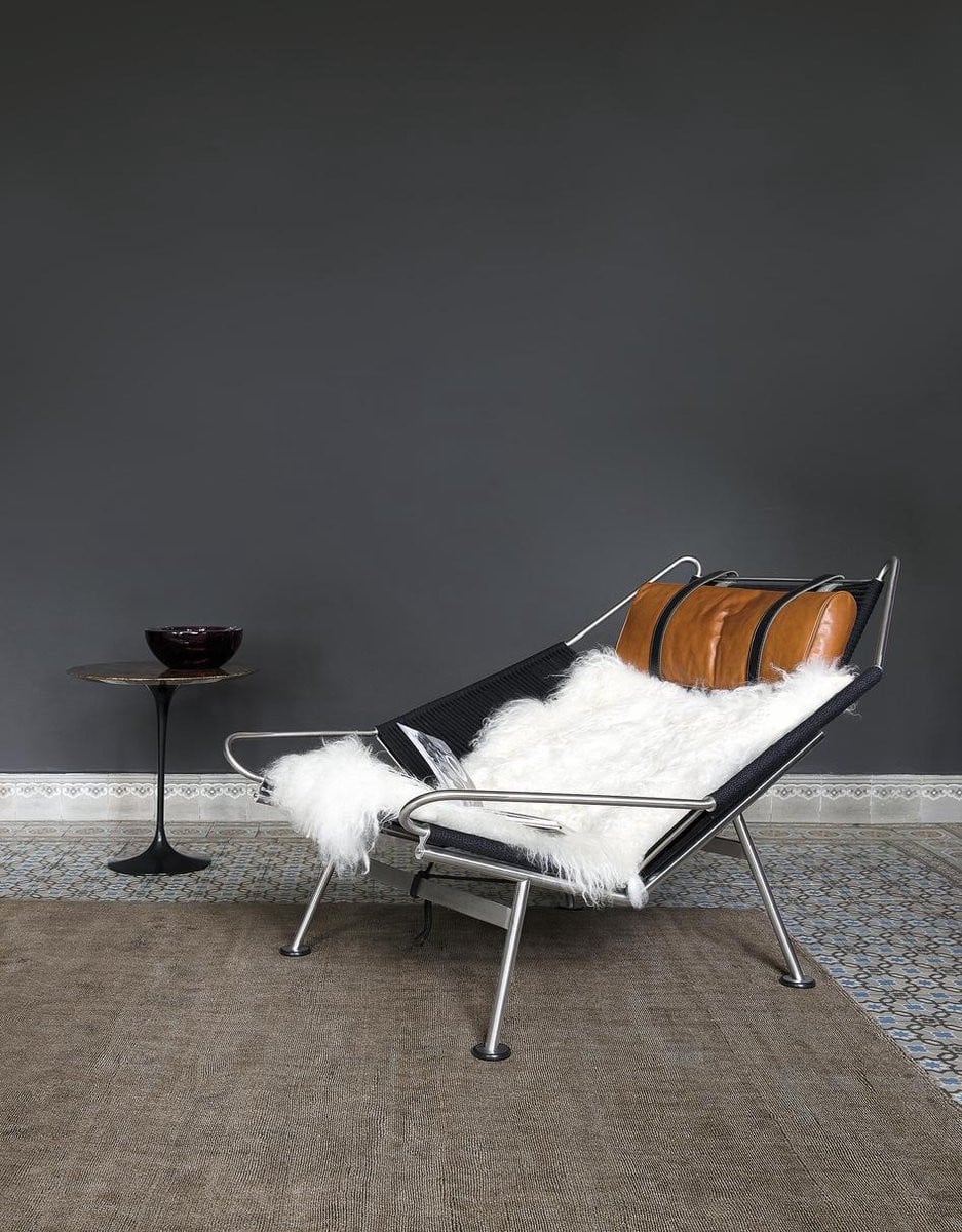Ligne Pure Current handgeweven modern vloerkleed van viscose in bruin grijs, 170 x 240 cm