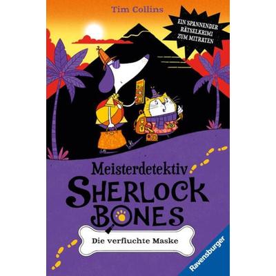Meisterdetektiv Sherlock Bones, Band 2 - Die verfluchte Maske, Gebundene Ausgabe von Tim Collins, Ravensburger Verlag GmbH, 978-3-473-40911-2