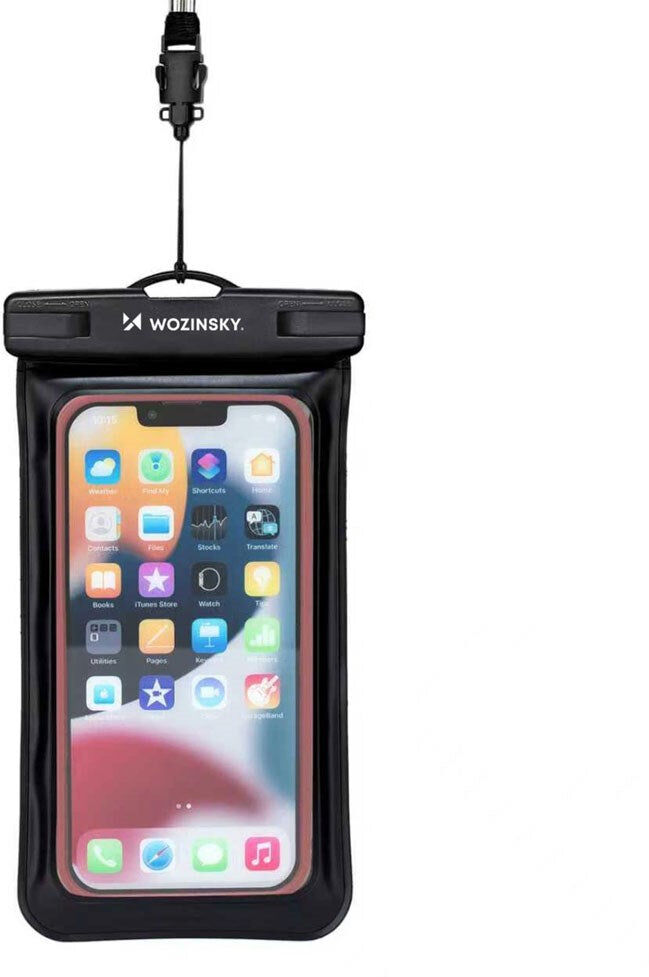 Wozinsky Universal Vandtæt Mobil Cover - Løbearmbånd - Sort