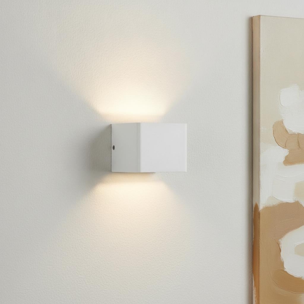 Lyora Wandlamp Vierkant Wit