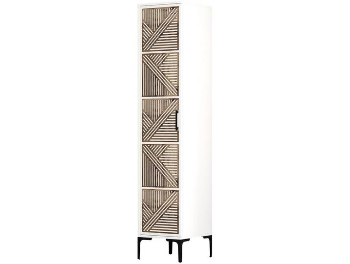 Kleiderschrank Weiss 189cm - Material: Melamin - 237